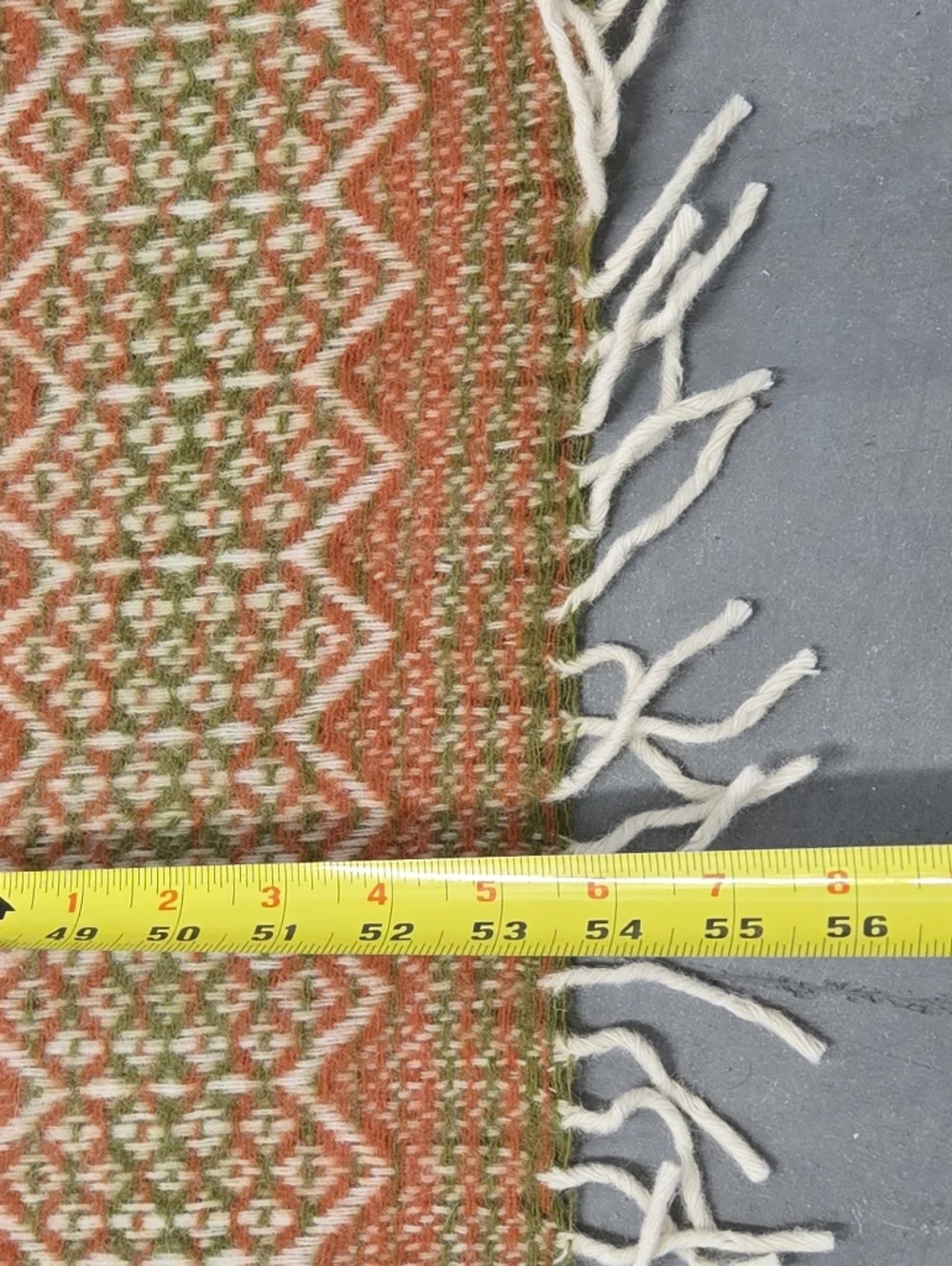 NWT Faribo 100% Wool‎ Fringed Blanket
